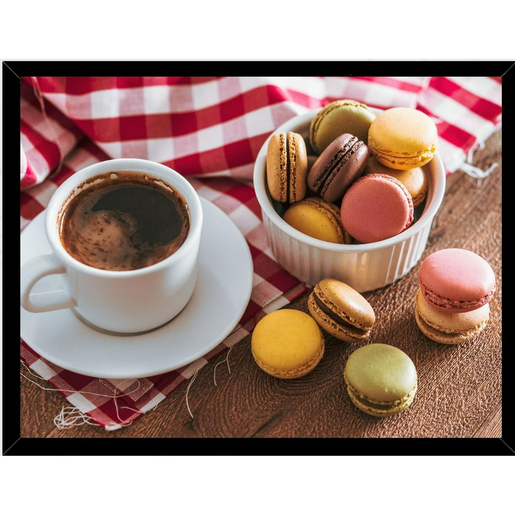 Genérico - Cuadro Decorativo Café Y Galletas Medidas 30x40 Cm