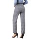 thumbnail image 3 of INSPIRE CHIC Pantalones Largos Rectos con Cintura Elástica de Cuadros para Mujer de Regreso a Clases con Botón y Cremallera XL Gris Oscuro, 3 of 7