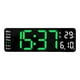 thumbnail image 2 of Modern Digitals Reloj De Pared Calendario Brillo Ajustable NightStand Verde, 2 of 3