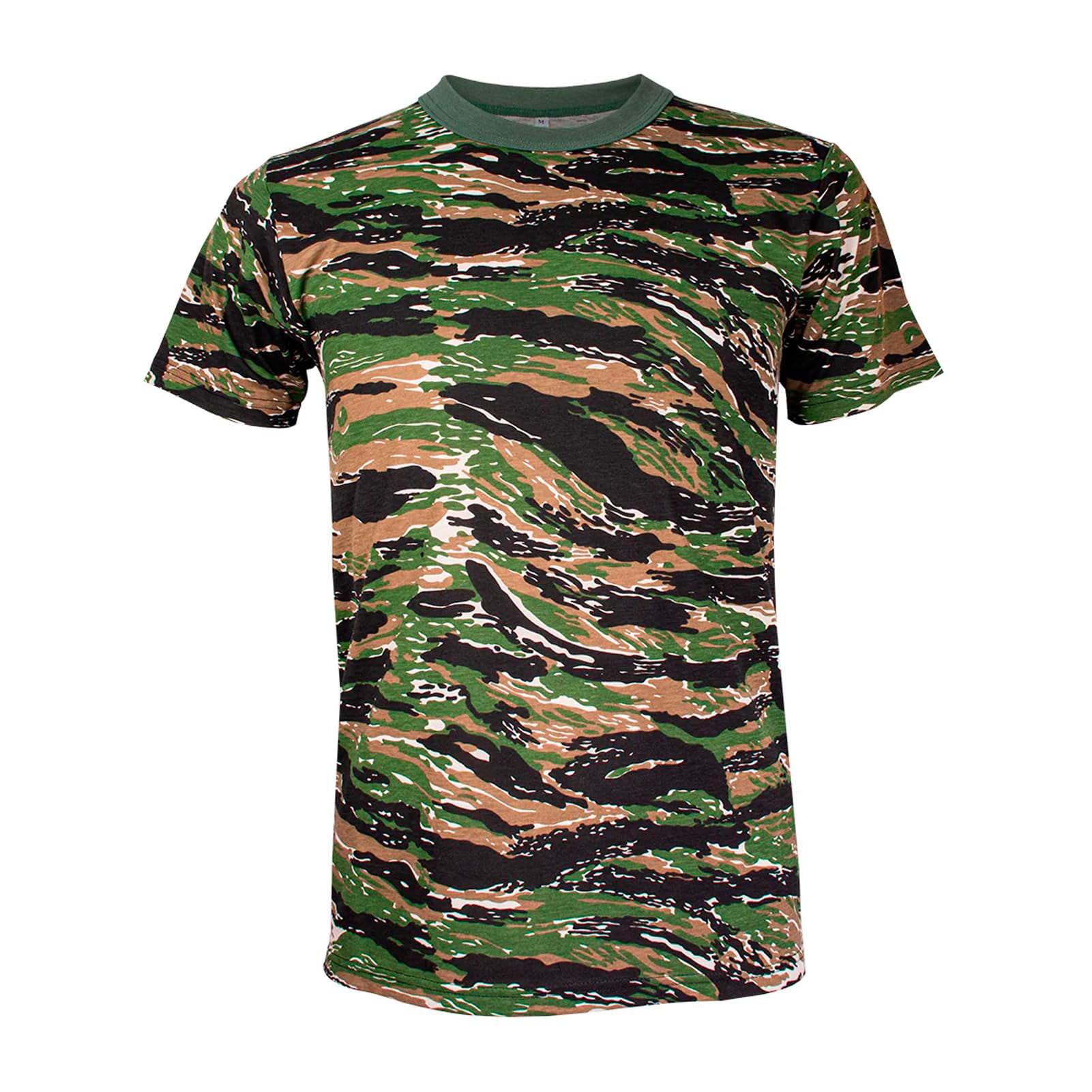 Camiseta Fox Outdoor Products De Manga Corta Con Rayas De Tigre