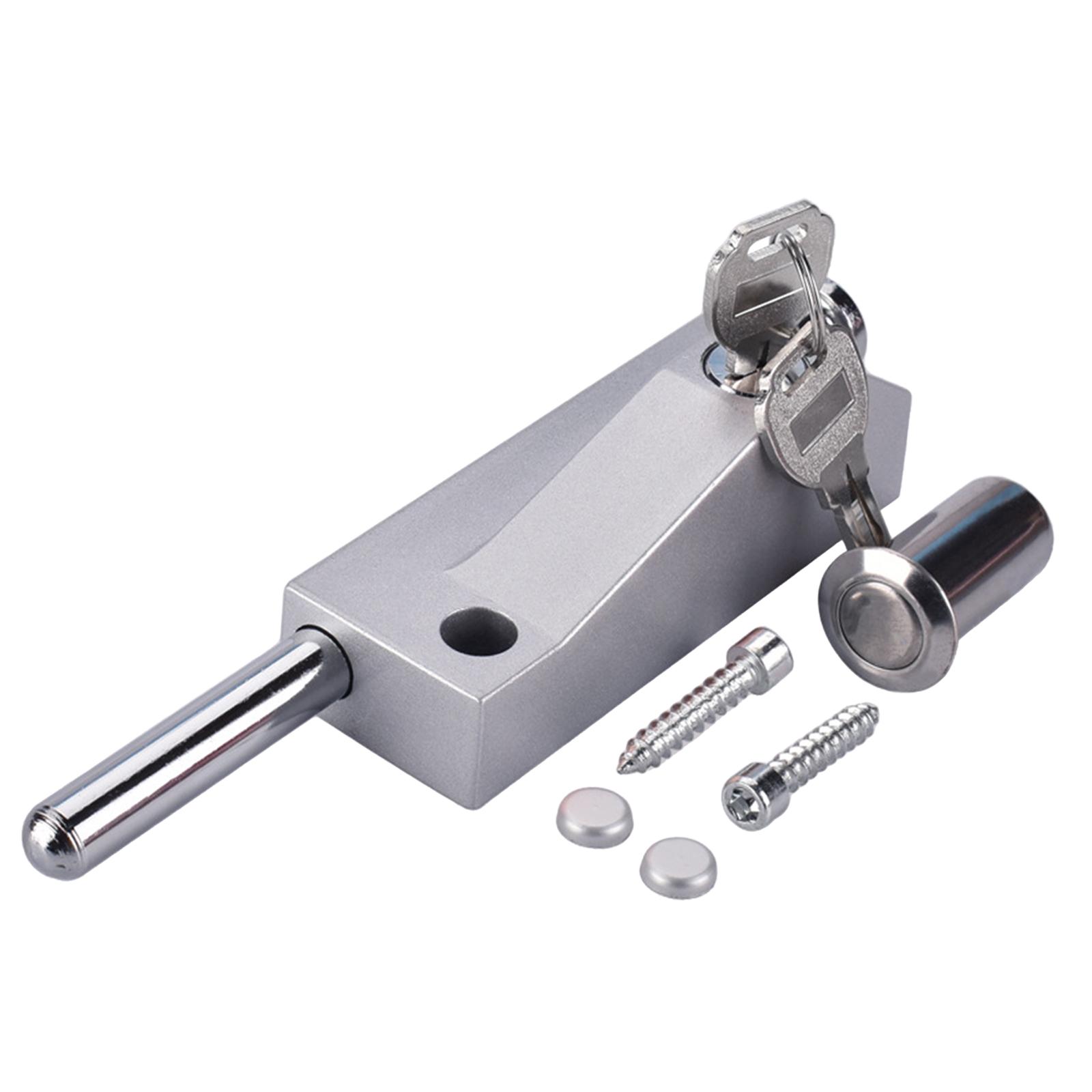 Magideal - Cerradura De Puerta Giratoria Con Pestillo Automático Para Uso Comercial, Aleación De Aluminio. Tipo De Clave