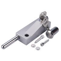 Magideal - Cerradura De Puerta Giratoria Con Pestillo Automático Para Uso Comercial, Aleación De Aluminio. Tipo De Clave