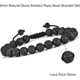 thumbnail image 5 of Pulseras de piedra natural para hombres, regalos: pulsera de ojo de tigre con cuentas de 8 mm, pulsera de roca de lava, pulseras para aliviar el estrés, joyería para hombres, regalos para papá, abuelo, 5 of 7