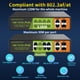thumbnail image 3 of Conmutador PoE+ Gigabit SICSOLINK de 8 puertos con 2 enlaces ascendentes y 2 SFP, 3 of 7
