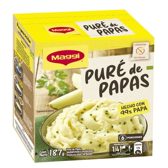 Puré De Papas Instantáneo Caja 187 g Maggi