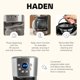 thumbnail image 3 of Cafetera HADEN 1,2 L Acero Inoxidable y Cromo, 3 of 9