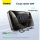 thumbnail image 5 of Cargador Rápido Baseus Palm Cluster USB y Tipo C 30W + Cable USB C a USBC Negro, 5 of 8