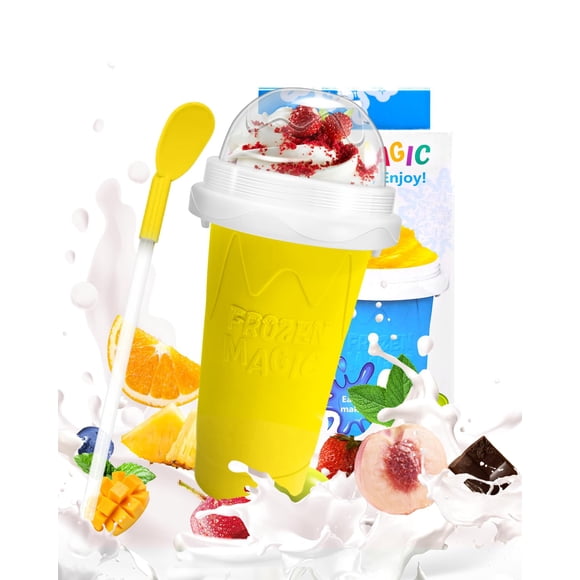 Vaso Slushie Bollove DIY para Niños Amarillo