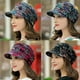 thumbnail image 5 of Gorro de invierno para mujer, con visera corta, plisado y floral, resistente al viento, cálido, térmico, con forro polar para uso diario., 5 of 6