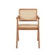 thumbnail image 1 of Silla Chandigarh de Madera con Asiento de Ratán Natural, 1 of 6