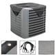 thumbnail image 1 of Cubierta central del aire acondicionado para las unidades exteriores 71 * 71CM superior universal al aire libre protector de la cubierta de CA (malla,), 1 of 3