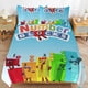 thumbnail image 1 of Number Block Bedding Set Duvet Cover Comfortable and Lightweight Cartoon Bedding 3 Piece Bed Set, 1 of 5