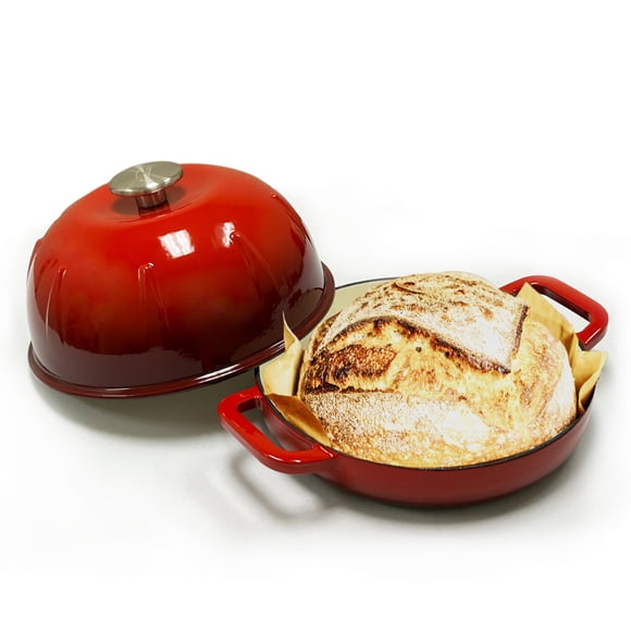 Cloche para pan Cuisiland 5 L verde de hierro fundido esmaltado