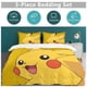thumbnail image 5 of Pikachu Bed Duvet Cover Funny Anime Cartoon Bedding Sets Lightweight 3 Piece Comforter Sets, 5 of 5