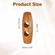 thumbnail image 2 of Uxcell 15 piezas Botones de Madera de Cuerno de Oliva de 30mm / 1.2" Doble Agujero para Abrigos, Suéteres, Ropa, Manualidades DIY, Marrón Medio, 2 of 7