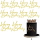 thumbnail image 1 of Adorno para tartas SUVO Happy Birthday, acrílico dorado, 10 unidades, 1 of 4
