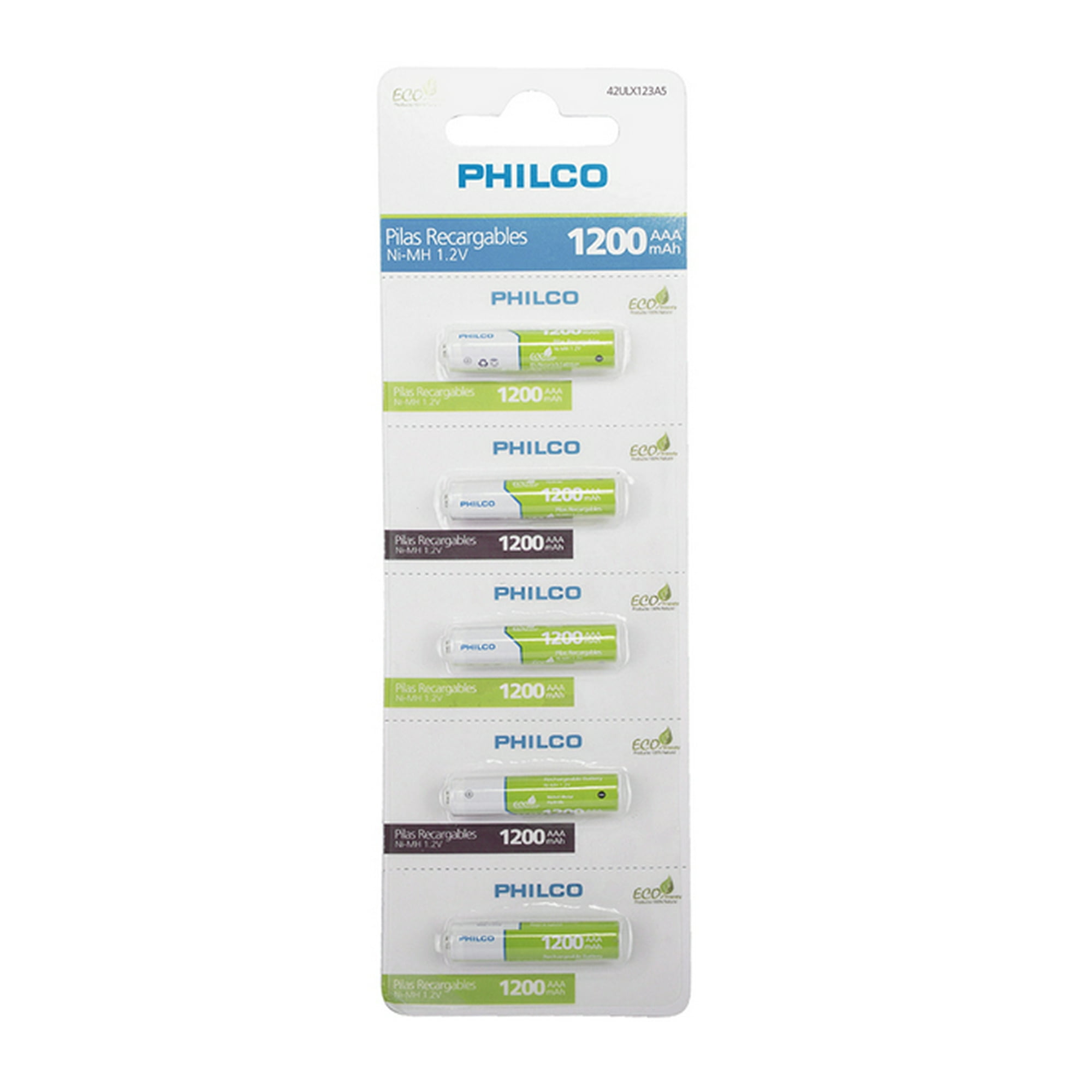 Philco - Pilas Pre Cargadas Blister 5 Pilas Aaa 1200 Mah