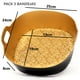 thumbnail image 4 of Set 3 Bandeja Brillante Redonda Para Desayuno De Plastico, 4 of 4
