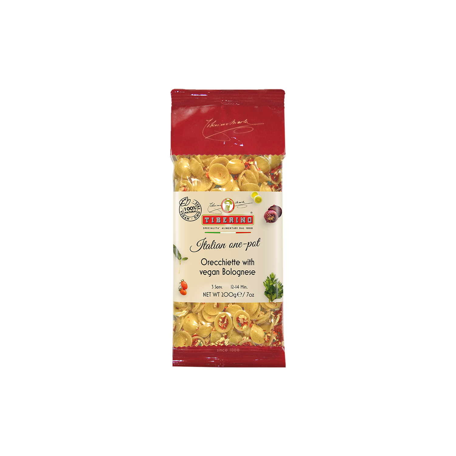 Orecchiette Boloñesa Vegana Tiberino 1 X 200 Gr