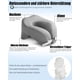 thumbnail image 2 of Almohada cervical de espuma viscoelástica para avión: almohada de viaje multifuncional para viajes en avión, coche o tren. Diseño ergonómico para un cómodo apoyo de la barbilla y el rostro en la ofici, 2 of 7