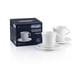 thumbnail image 1 of Set de 2 tazas y platillos para capuchino De'Longhi DLSC309 de porcelana, 1 of 4