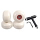 thumbnail image 2 of Ruedas De Patineta 95A 608S ABEC 9 Rodamientos Llave Inglesa Blanco Rojo, 2 of 5