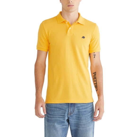 Polo AERO A87 Solid Piqué para hombre Kumquat, talla XXL