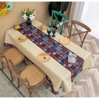 Genérico - Mantel Rectangular Antimanchas 140 X 230 Cm - Mosaico Mándalas