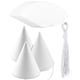 thumbnail image 1 of Gorros de fiesta Weoxpr, papel blanco, 40 unidades, para niños y adultos, 1 of 6