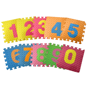 Linea Sport - Pack 10 Piezas Tatami Encastrable Piso Numérico 30X30X1Cm