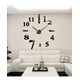 thumbnail image 3 of Reloj Pared Grande 3D Sin Marco Decoración Negro Jhn, 3 of 3