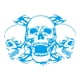 thumbnail image 1 of Calcomanías Gráficas Para Capó De Coche Con Cabeza De Calavera Para Camiones, Barcos, Yates, Azul, 1 of 5