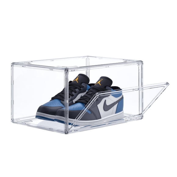 Caja de almacenamiento de zapatos HIYOHIYO, acrílica transparente, apilable, paquete de 1 unidad