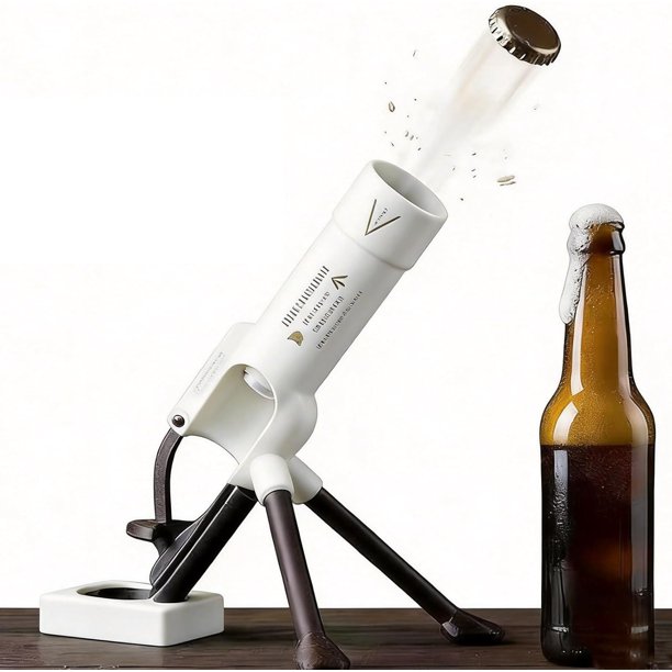 Abridor botellas cerveza mortero 51mm táctico lanzador chapas manos libres empuje