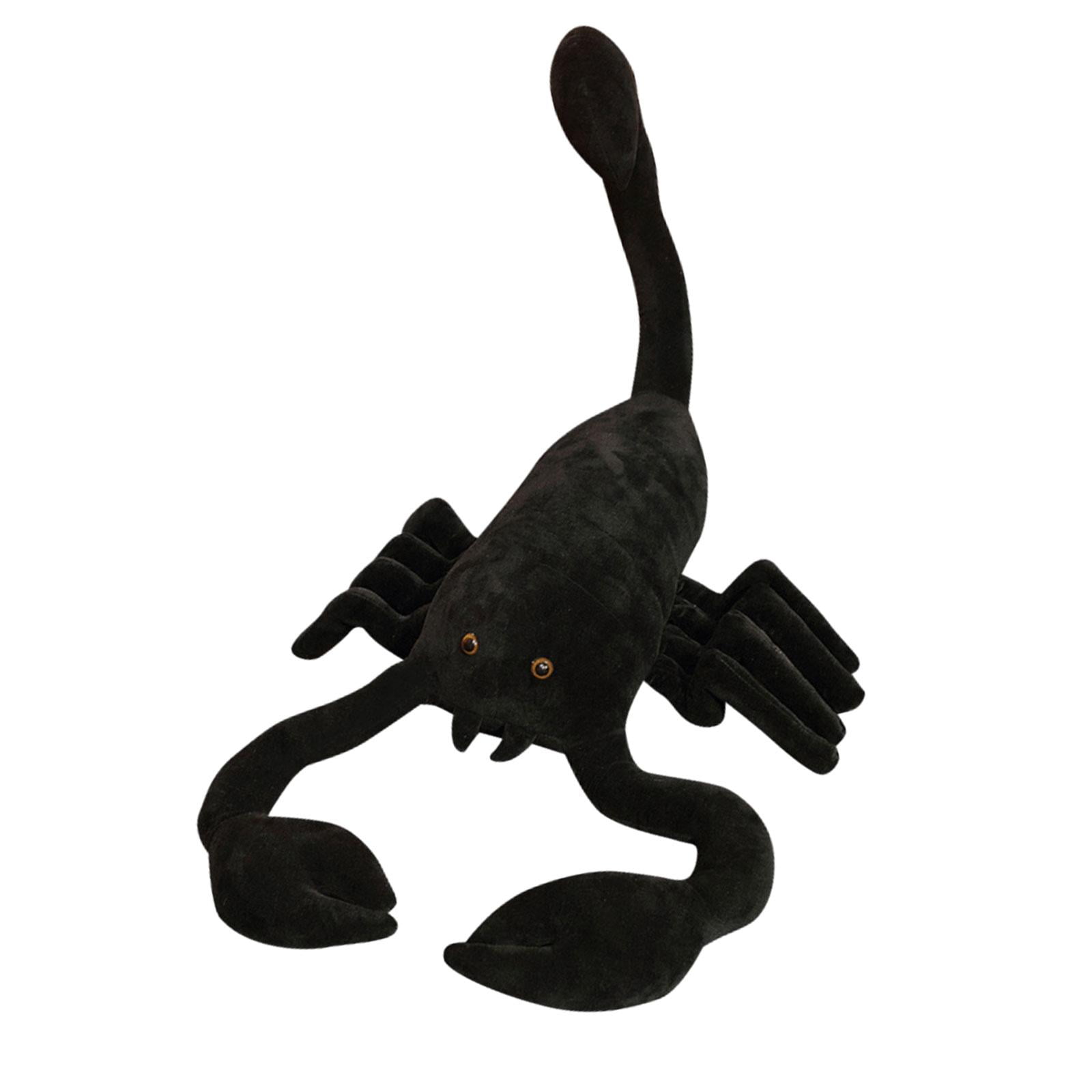 Magideal - Juguete De Peluche De Escorpión, Animal De Peluche De Escorpión, Sofá Realista Negro, Juguete De Peluche De Escorpión De Animales Rastreros Para Niños