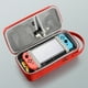 thumbnail image 3 of Funda protectora rígida de almacenamiento compatible con Nintendo Switch OLED con sistema de almacenamiento 12 en 1, carcasa de EVA y tejido Oxford, diseño compacto-Gris, 3 of 12