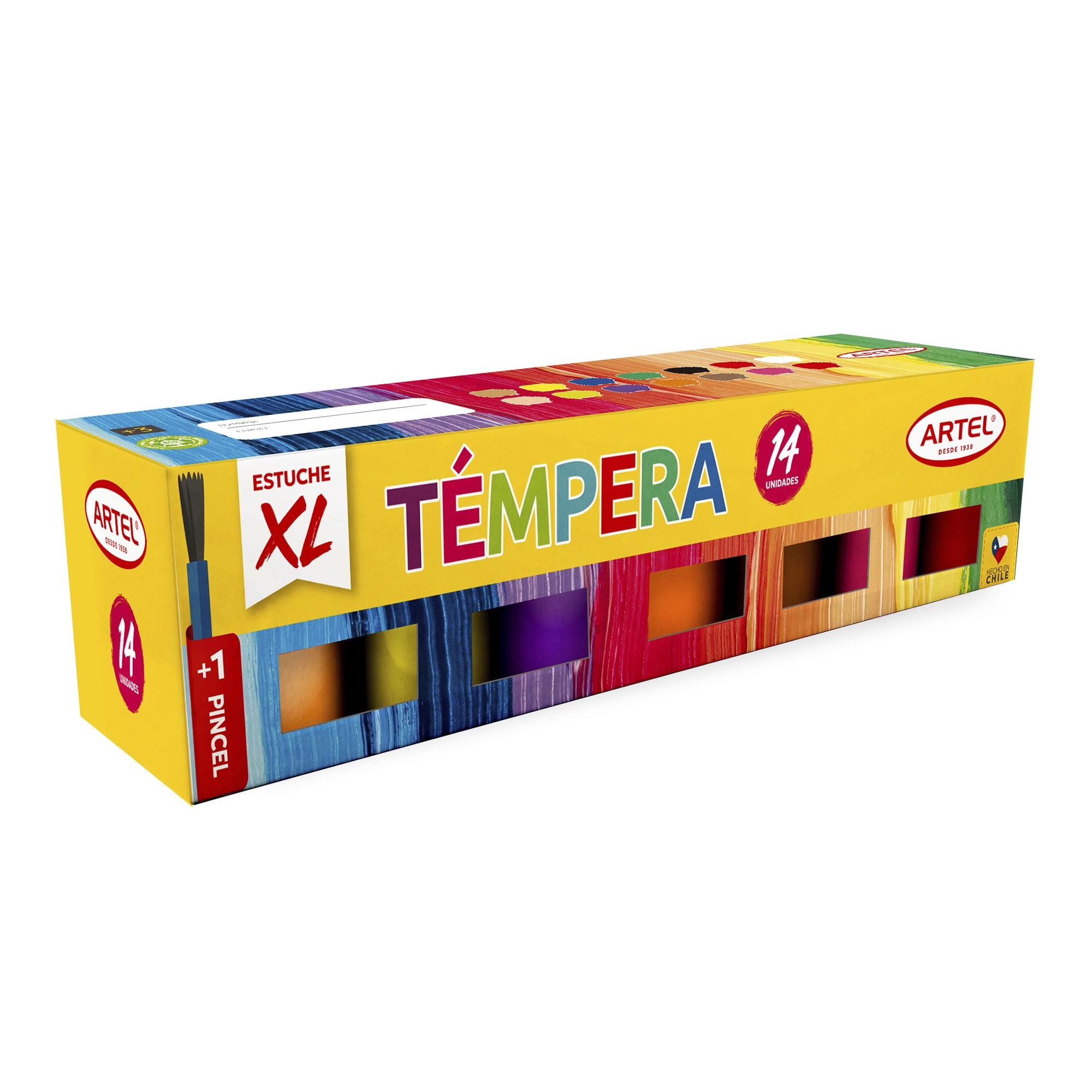 Artel - Temperas 12 Colores + 2 Blancos 15 Ml