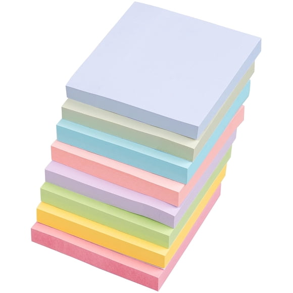 Sticky Notes AUYAARS 8 cuadernos, 800 hojas, 3 x 3 pulgadas, 8 blocs de colores