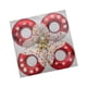 thumbnail image 2 of 4 Colgantes De Bolas De Navidad En Forma De Donut De 7 Cm De Diámetro Para Decoración Navideña En Color Rojo, 2 of 5