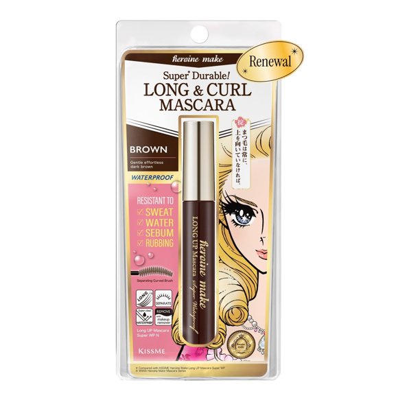 Máscara Heroine Make Long & Curl Waterproof Marrón