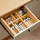thumbnail image 5 of Organizador de cajones Fabsome de madera de bambú, juego de 9 para cocina, 5 of 9