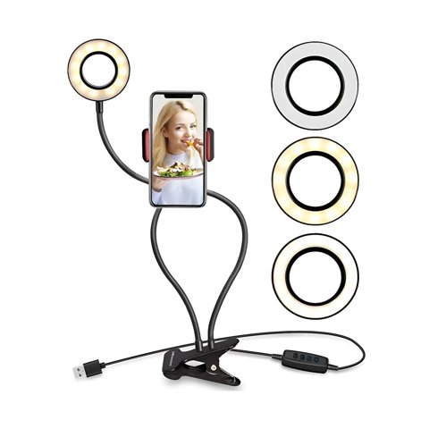 Lampara Y Soporte Para Celular Con Luz Led Tiktok 2 En 1