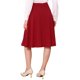 thumbnail image 3 of INSPIRE CHIC Falda Midi Plisada Línea A para Mujeres Vintage Trabajo Cintura Alta Falda Acampanada de Negocios XS Rojo, 3 of 6