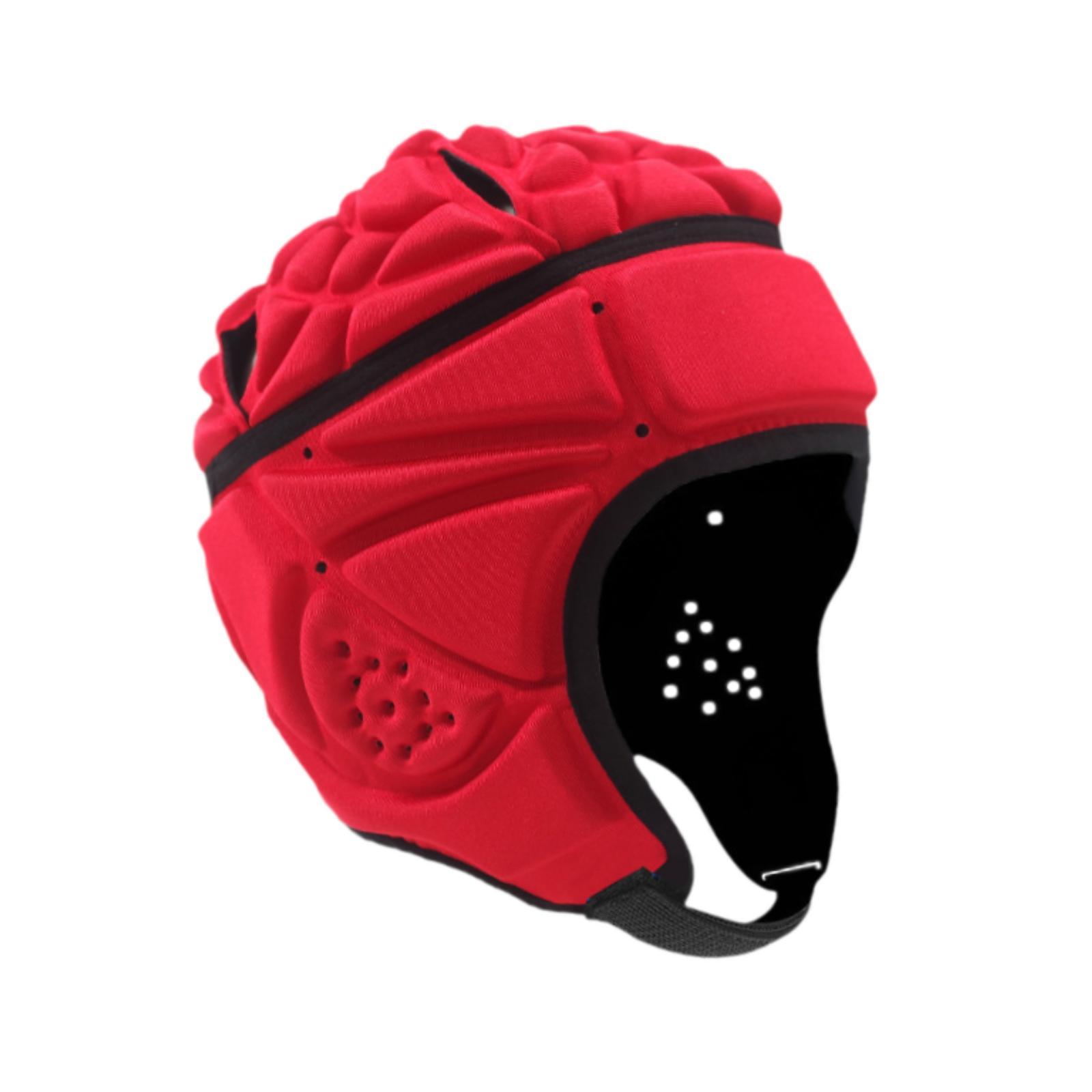 Magideal - Casco De Rugby, Casco De Fútbol, Gorros Ultraligeros Transpirables, Gorra Protectora De Rugby Para Entrenamiento, Lanzador, Bandera, Fútbol, Adult Rojo