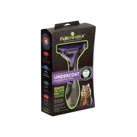 Furminator - Cepillo Quita Pelo Tamaño Grande/Mediano Para Gatos Pelo Largo