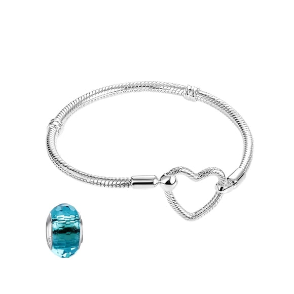 Pulsera LNQOBU de plata esterlina 925 con cadena tipo serpiente para mujer