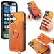 thumbnail image 1 of Funda Magnética Para Iphone 17 Con Billetera Y Anillo Protector Resistente Orange, 1 of 6