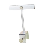 Magideal - Abrazadera Para Sujetar Letreros, Clip Para Exhibir Letreros De Mercancía, Soporte De Etiquetas De Aleación De Aluminio Multiusos, Clip Para Etiquetas Plata