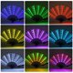 thumbnail image 2 of Ventilador plegable de mano chino brillante con LED Gexmil Multicolor, 2 of 6