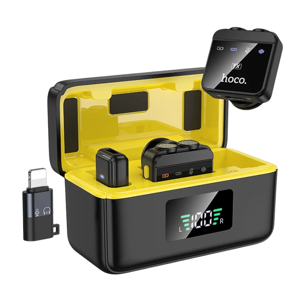 Micrófono Dual Hoco L17 Lavalier Inalámbrico